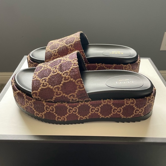 Gucci Shoes - Gucci Heritage Platform Sandals